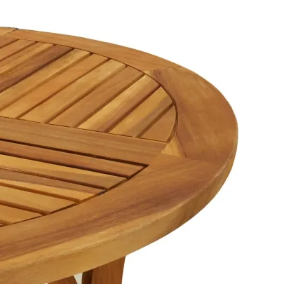 Masă Grădină Lemn Acacia Masiv - Ø 85 cm | Livrare Gratuită