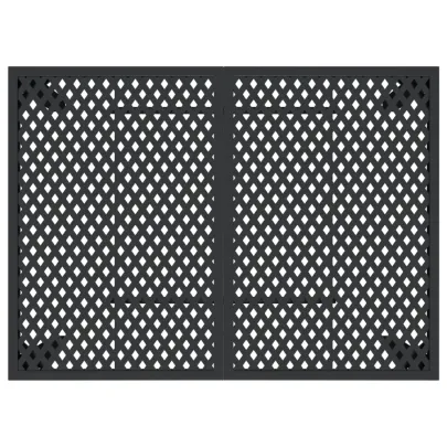 Masă Grădină Oțel Antracit 110x80 cm - Livrare Gratuită