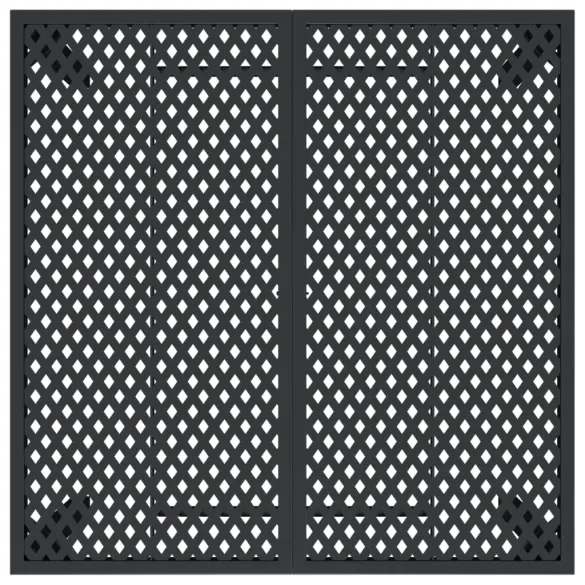 Masă Grădină Oțel Antracit 100x100 cm - Livrare Gratuită