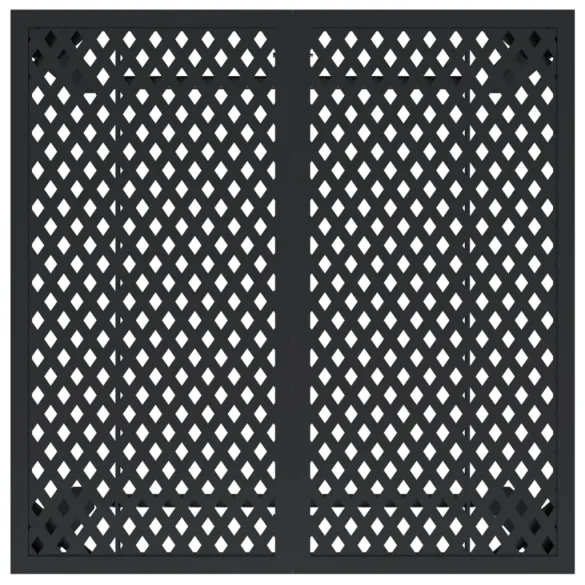 Masă Grădină Oțel Antracit 80x80 cm - Livrare Gratuită