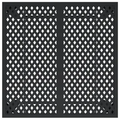 Masă Grădină Oțel Antracit 80x80 cm - Livrare Gratuită