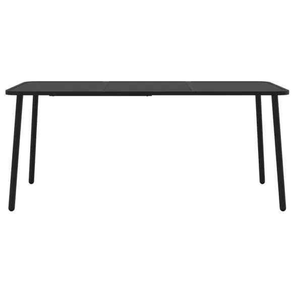 Masă Grădină Oțel Antracit 165x80 cm - Livrare Gratuită