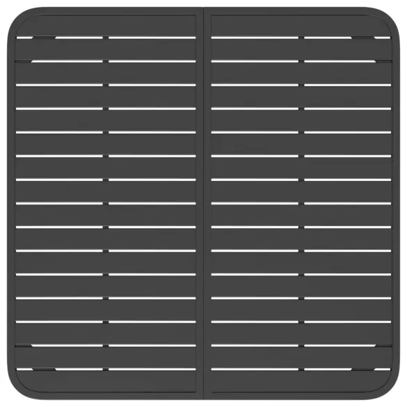 Masă Grădină Antracit - Oțel 100x100 cm - Livrare Gratuită