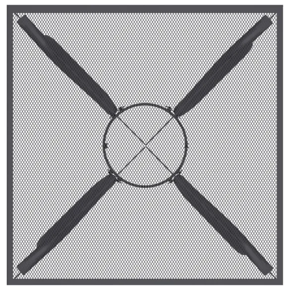 Masă Grădină Antracit 50x50 cm - Oțel Rezistent | Livrare Gratuită