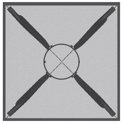 Masă Grădină Antracit 50x50 cm - Oțel Rezistent | Livrare Gratuită
