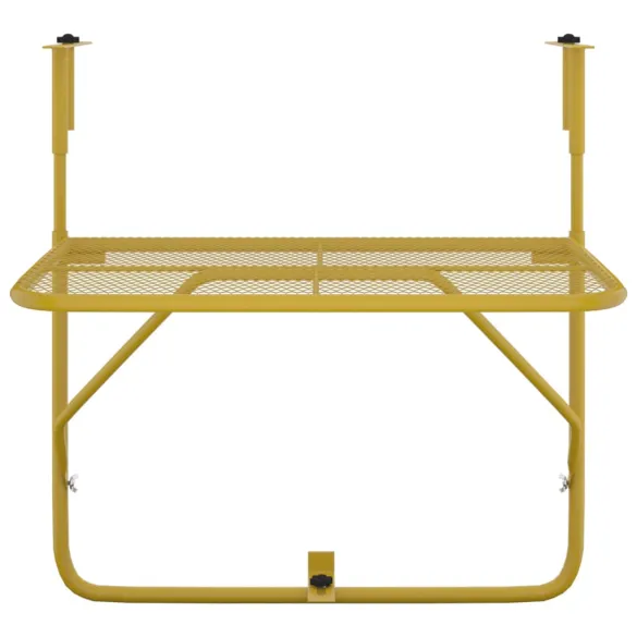 Masă de Balcon Auriu - Oțel - 60x40 cm - Comandă Acum