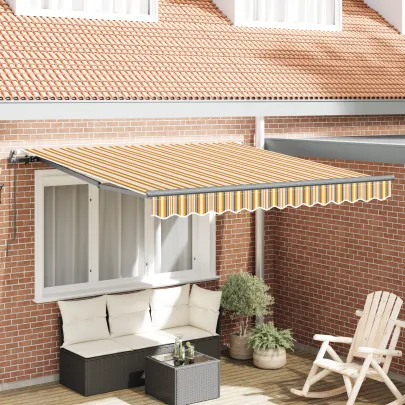 Cortină Retractabilă Manuală Multicolor 300x250 cm - Livrare Gratuită