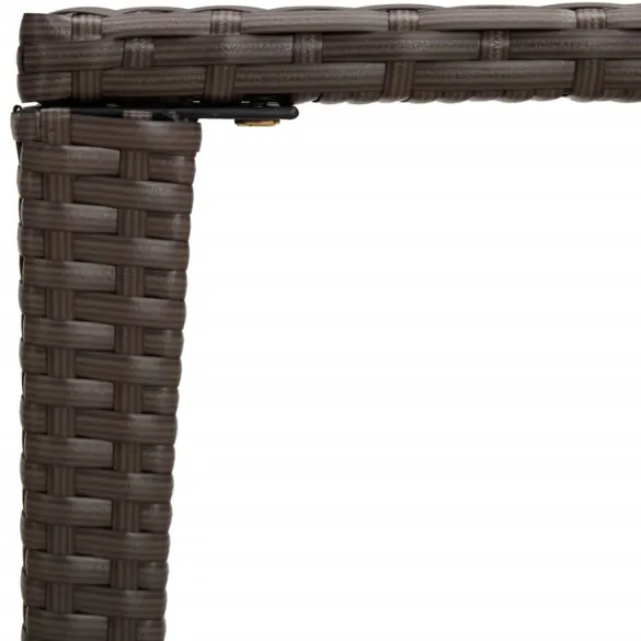 Set 3 Mese Grădină Suprapuse - Maro Poliratan | Livrare Gratuită