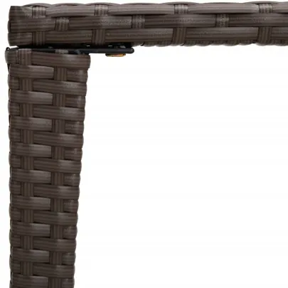 Set 3 Mese Grădină Suprapuse - Maro Poliratan | Livrare Gratuită