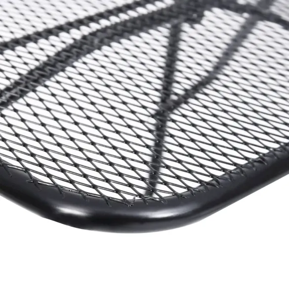 Masă Balcon Pliabilă Negru Oțel 60x40 cm | Livrare Gratuită