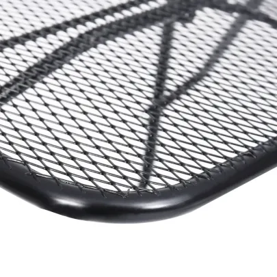 Masă Balcon Pliabilă Negru Oțel 60x40 cm | Livrare Gratuită