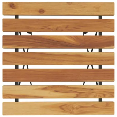 Masă Bistro Pliabilă Lemn Tec - 55x54x71 cm | Livrare Gratuită