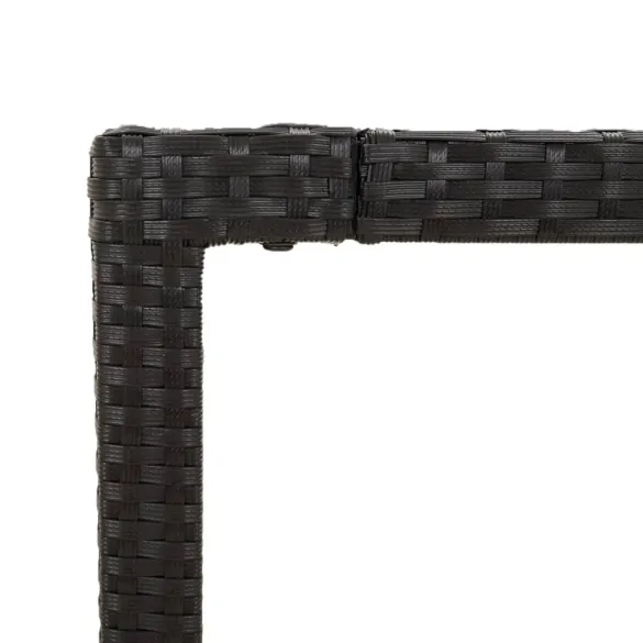 Masă Grădină Lemn Acacia - Negru 150x90 cm | Livrare Gratuită