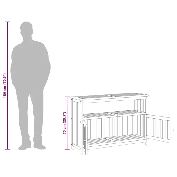 Masă Consolă Lemn Acacia | Interior & Exterior | Livrare Gratuită