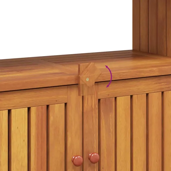 Masă Consolă Grădină Lemn Acacia Masiv | Livrare Gratuită