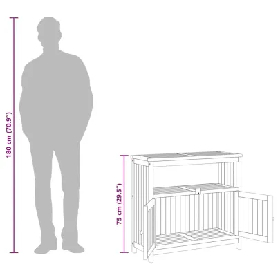 Masă Consolă Grădină Lemn Acacia Masiv | Livrare Gratuită