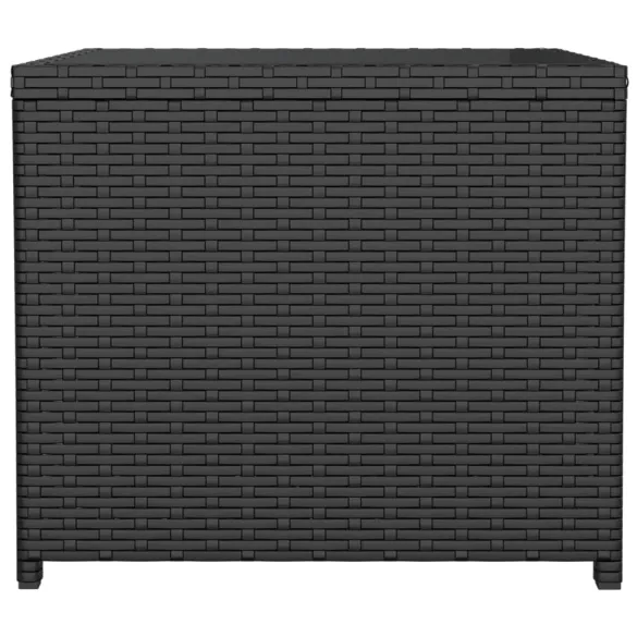 Masă de ceai exterior - ratan și sticlă securizată