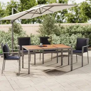 Masă Grădină Lemn Acacia Ratan | Livrare Gratuită Rapidă