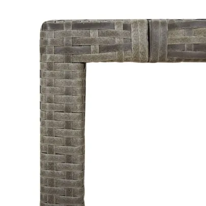 Masă Grădină Lemn Acacia - Ratan PE - Livrare Gratuită