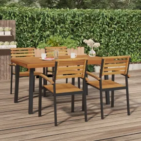 Masă Grădină Lemn Acacia 150x90 cm - Livrare Gratuită