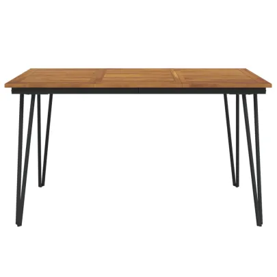 Masă Grădină Lemn Acacia 140x80 cm - Livrare Gratuită
