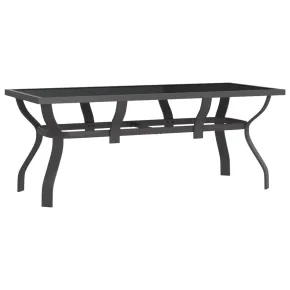 Masă Grădină Oțel Sticlă 180x80 cm - Livrare Gratuită 2