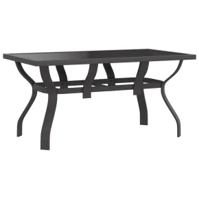 Masă Grădină Oțel Sticlă 140x70 cm - Livrare Gratuită 2