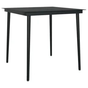 Masă Grădină Oțel Sticlă 80x80 cm - Comandă cu Livrare Gratuită 2