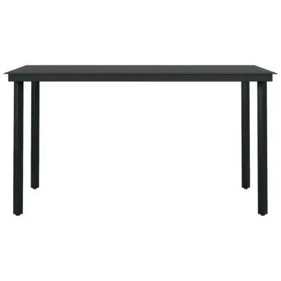 Masă Grădină Modernă - Oțel/Sticlă - Livrare Gratuită