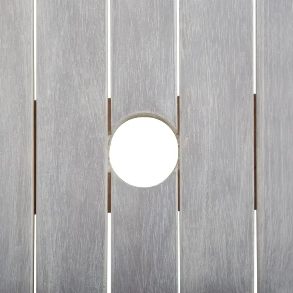 Masă Grădină Gri Lemn Acacia Masiv 200x100 cm - Livrare Gratuită