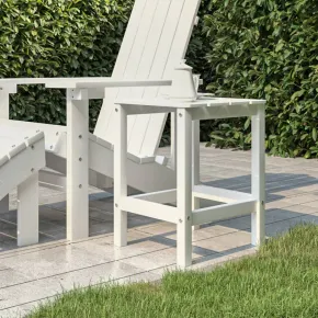 Masă Adirondack Albă Grădină - HDPE Rezistent la Intemperii