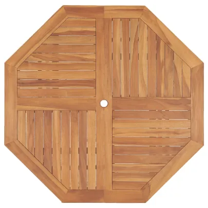 Masă Grădină Lemn Tec | 110x110 cm | Rezistentă la Intemperii