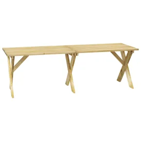 Masă Grădină Lemn Pin | 220x73x70 cm | Livrare Gratuită 2