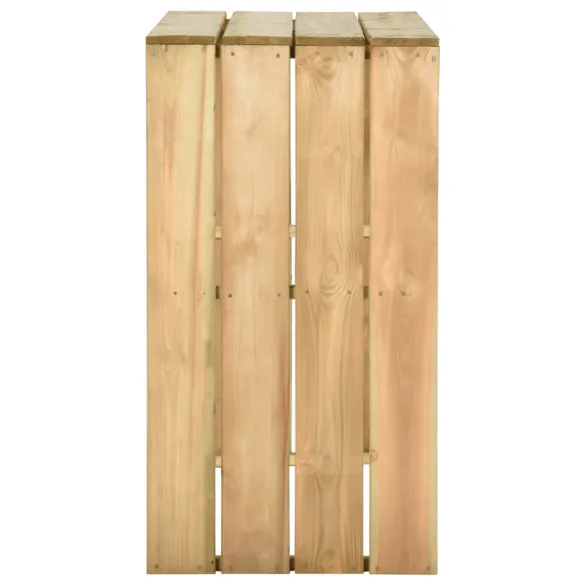 Masă de Bar din Lemn de Pin pentru Exterior | Livrare Gratuită