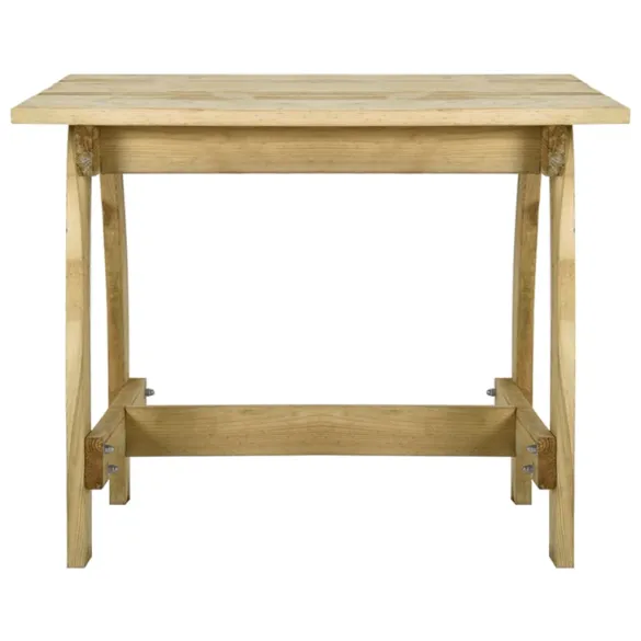 Masă Grădină Lemn Pin - 110x74x75 cm | Livrare Gratuită