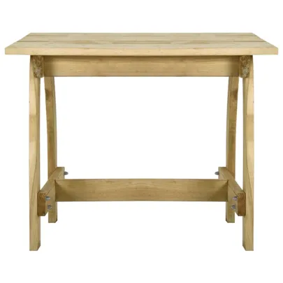 Masă Grădină Lemn Pin - 110x74x75 cm | Livrare Gratuită