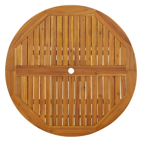 Masă Pliabilă Grădină Lemn Acacia 110 cm - Livrare Gratuită