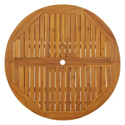 Masă Pliabilă Grădină Lemn Acacia 110 cm - Livrare Gratuită