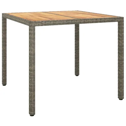 Masă Grădină Gri 90x90 cm - Lemn Acacia | Livrare Gratuită