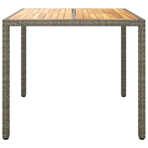 Masă Grădină Gri 90x90 cm - Lemn Acacia | Livrare Gratuită