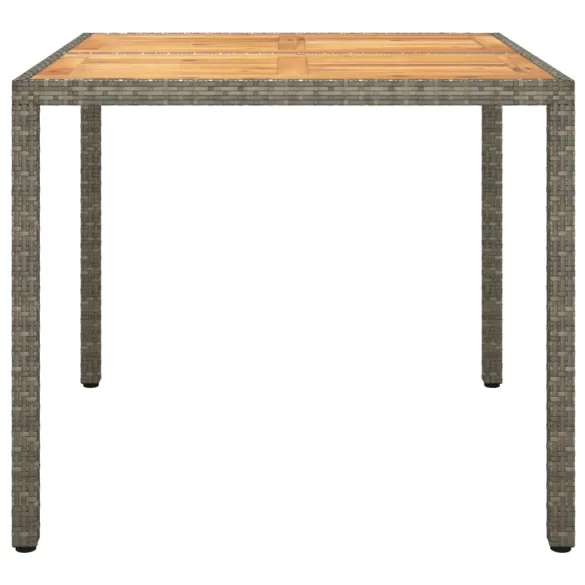 Masă Grădină Gri 90x90 cm - Lemn Acacia | Livrare Gratuită