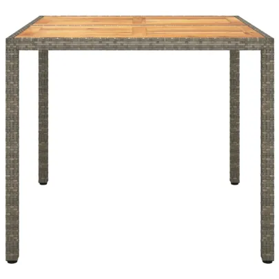 Masă Grădină Gri 90x90 cm - Lemn Acacia | Livrare Gratuită