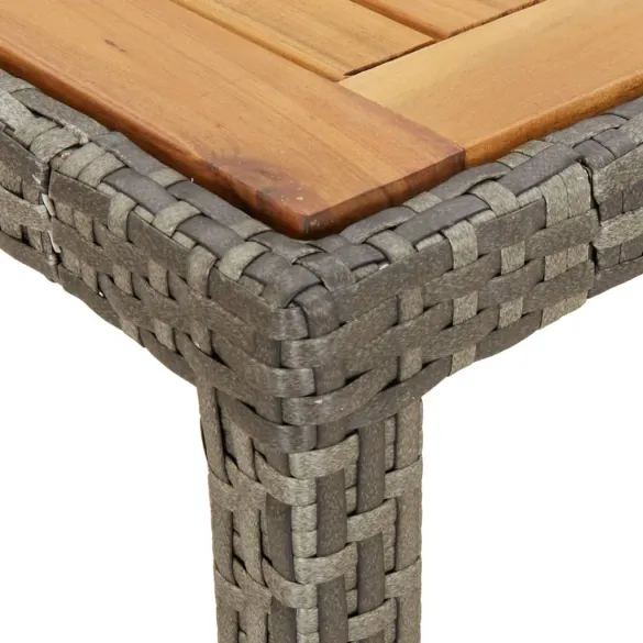 Masă Grădină Gri 90x90 cm - Lemn Acacia | Livrare Gratuită