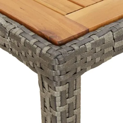 Masă Grădină Gri 90x90 cm - Lemn Acacia | Livrare Gratuită