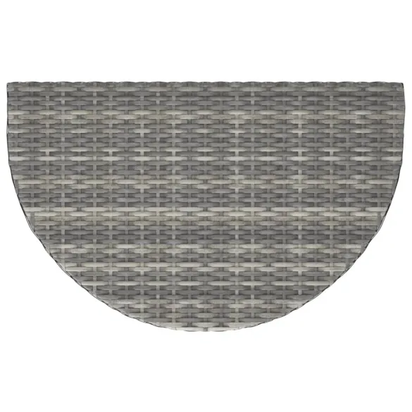 Masă Grădină Gri Poliratan 80x50x75 cm - Livrare Gratuită