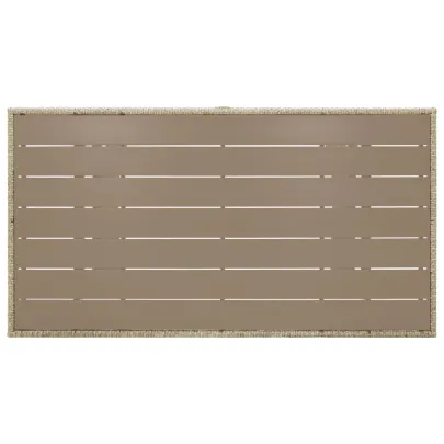 Masă Grădină Poliratan Gri 120x70 cm - Livrare Gratuită