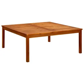 Masă Cafea Grădină Lemn Acacia Masiv 110x110 cm | Livrare Gratuită