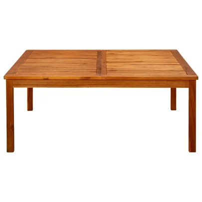 Masă Cafea Grădină Lemn Acacia Masiv 110x110 cm | Livrare Gratuită