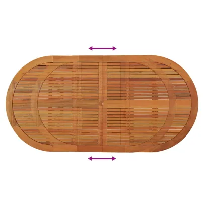 Masă Grădină Extensibilă Lemn Eucalipt | Livrare Gratuită