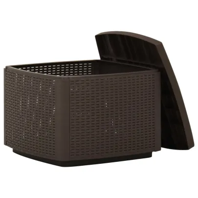 Masă Grădină Plastic Cafeniu - Livrare Gratuită